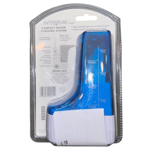 NIB InterPlak Conair Compact Water Flossing System Cordless Battery Operated - Picture 6 of 6